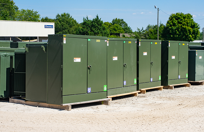 Padmount transformers in Houston, TX